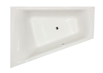 Ferotehna Passion Acryl Wanne Trapez 1700X1000X480MM, LINKS, WEISS GLÄNZEND