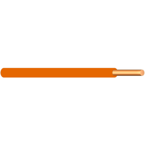 PVC Aderleitung eindrähtig Ye 2,5mm² orange | 100m Bund