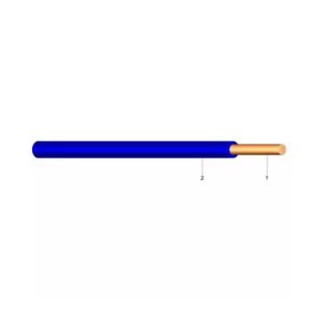 PVC Aderleitung eindrähtig Ye 1,5 blau (Folienverpackt)