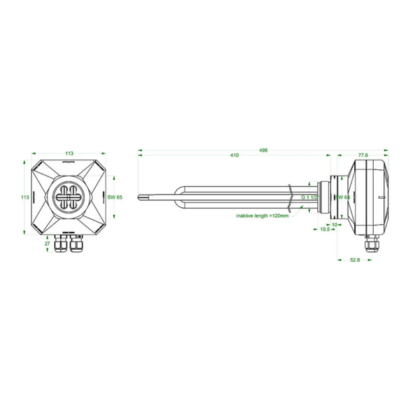 Techn.Altern. Set aus Heizstab EHS-R