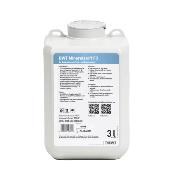 BWT Mineralstoff F3 3 l Box für mittelhartes leicht aggr. Wasser