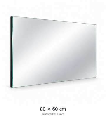 Floatglas-Wandspiegel 800 × 600 mm 4 mm geschliffen KIEDL
