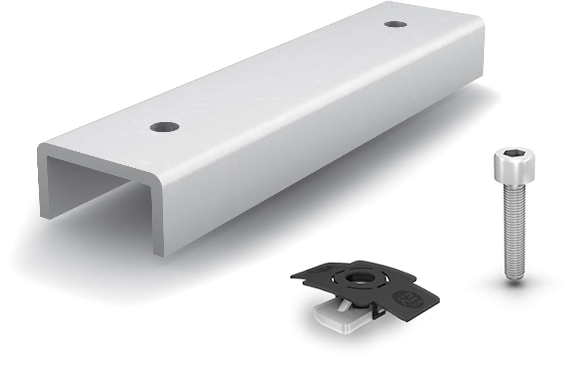 Schienenverbinder Set BasicRail und FlatRail | VPE 1 Stk.