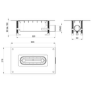 Aura – Ablauf für Duschrinnenprüfungen DN 50, inklusive Dichtungsmittel, Wassersperre – 1 Stück-4
