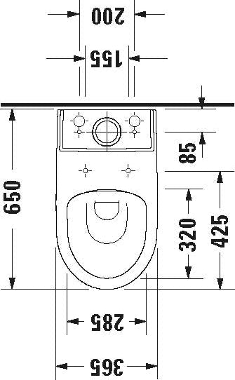 Juna Kombi-Stand-WC Tiefspüler Abg. waagr., spülrandlos, oh. SPK, Weiß