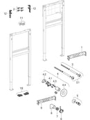 GE Duofix 2025 WT f. Standarmatur H82/98cm, B50cm-2