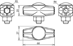 ES-Trennklemme ESTK 8.10 ZG für Rd 8/10 mm DEHN