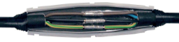 Verbindungsmuffe 4x25 - 5x16 mm2 mit Gießharz ohne Verbinder