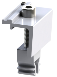 Alumero easyCLAMP Abschlussklemme Click mit Pin, höhenverstellbar 30-42