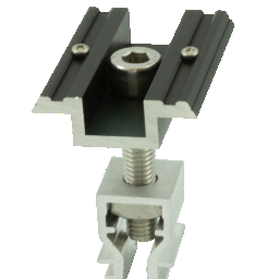 Alumero easyCLAMP Mittelklemme mit Pin schwarz 28-42 mm