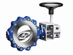 ARI – ZEDOX Doppelexzentrische Anflanschkappe PTFE PN16 aus 1.4408, Gehäuse 1.0619, DN 125