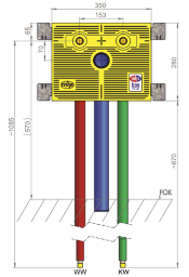 mhs Waschtisch-30441RA5po0n00 Auslass 153 mm