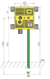 MHS – mhs-Waschmaschine 240 Ausführung HL 400 für Geberit FlowFit – 1 Stück