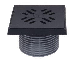 HL39G - Aufsatz d 110mm, Gussrahmen 150x150mm / Gussrost 137x137mm