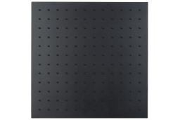 REGENWERK – Passion Kopfbrause Edelstahl, eckig, 400 × 400 mm, schw. – 1 Stück