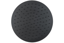 Regenwerk Passion Kopfbrause Edelstahl, Rund, 400 mm, schwarz