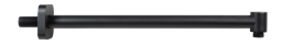 Regenwerk Passion Wandarm 400 mm,Softedge, Messingrosette, schwarz