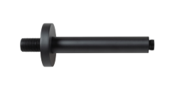 Regenwerk Passion Deckenarm 165 mm, Rund, Messingrosette, schwarz
