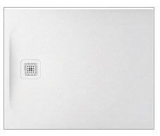 Laufen Passion Duschwanne aus Marbond 160x90x4,2cm,Ablauf kurze Seite,weiß