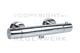 REGENWERK – Brausethermostat rund mit Quick-Steck-Thermokartusche – 1 Stück