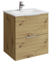 Era Unterschrank für WT 1 mit 2 Auszügen, 58 × 64 × 45 cm, Eiche Urban – 1 Stück