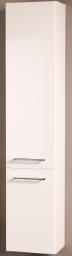 Una Hochschrank mit 2 Türen 35x174,7x32,3cm, Weiß