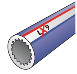 LX09 LEXEL Isolierschlauch 1/4"-16