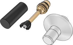 K50C Absperrventil-Oberteil 1/2"