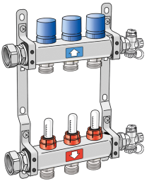 KMU590E ULTRAX FB-Verteiler 7 L: 475mm Einsatzbereich:70 Grad C-6bar