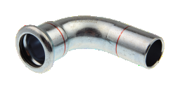 CP421 C-Stahl Pr.Bogen 90 Grad a/i 22