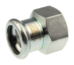 NPI457 Edelst.Pr.Übergang m.IG 22x1/2" für Trinkwasser nicht zulässig