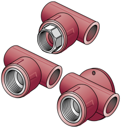 TRI33 T-Stück mit Abgang IG 25x1/2"