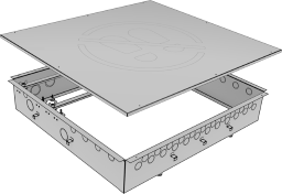 KC570 BTA-Verteilerschrank 2-6 L: 650mm