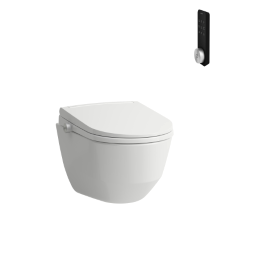 Laufen Cleanet Pro Dusch WC Sitz-Set 60089.0  Cleanet Pro Sit u.WC 82196.6 w