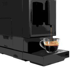 Kaffeevollautomat, Sensor-Touch, LED, Heißwasser, Slim-Design, schwarz