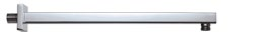 REGENWERK – Regenwerk Passion Wandarm 400 mm, eckig, Messingrosetten, Quick-Steckmontage – 1 Stück