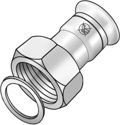 NPI455 Edelst.Pr.Verschr.m.IG 18x3/4" für Trinkwasser nicht zulässig