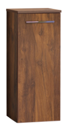 Una – Mittelschrank mit 1 Tür, 35 × 86,2 × 32,3 cm, Veruna Eiche – 1 Stück