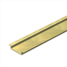 Hutschiene ungelocht 2000x35x7,5 Stahl g nisch verzinkt, transparent passivie