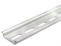 Hutschiene gelocht 2000x35x7,5 Stahl ban dverzinkt
