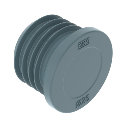 Verschlussstopfen für M25, luftdicht d25 Thermoplastisches Elastomer grau