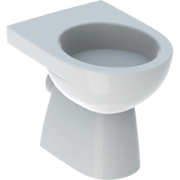 Geberit  Renova Stand-WC Tiefsp. 43 cm weiß, Abg.horizontal, teilgeschl.Form