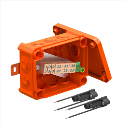 Kabelabzweigkasten für Funktionserhalt 1 50x116x67 Polypropylen pastellorange RAL