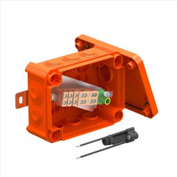 Kabelabzweigkasten für Funktionserhalt 1 50x116x67 Polypropylen pastellorange RAL