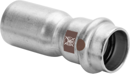 Viega Reduzierstück mit SC Temponox 1715.1 in 18x15mm Stahl nichtrostend