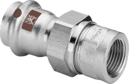 Viega Verschraubung mit SC Temponox 1762 in 22mmxRp3/4 Stahl nichtrostend