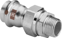 Viega Verschraubung mit SC Temponox 1765 in 28mmxR1 Stahl nichtrostend