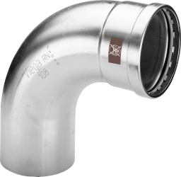 Viega Bogen 90 Grad mit SC Temponox XL 1716.1XL in 108,0mm Stahl nichtrostend