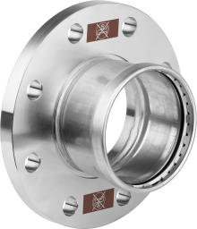 Viega Flanschübergang mit SC Temponox XL 1759XL in 76,1mm Stahl nichtrostend