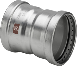 Viega Muffe mit SC Temponox XL 1715XL in 108,0mm Stahl nichtrostend